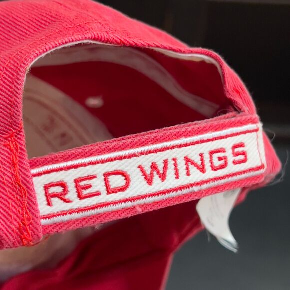 Detroit Red Wings Red White Baseball Cap One Size Fits Most Adjustable Hat - Picture 6 of 10